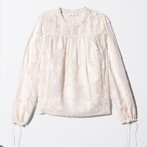 Aritzia Wilfred Lourdes blouse size M